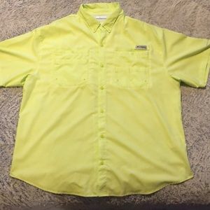 Columbia PFG XXL Light Green Men’s Shirt